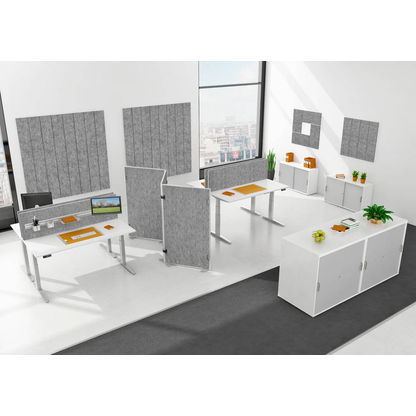 Artikelbild 7 für HAMMERBACHER Akustikpaneele Wand VAWP65/5, grau 4 x 32,5 x 65,0 cm, 4 St., Artikelnummer 660009