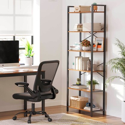 Artikelbild 5 für VASAGLE Bücherregal braun, schwarz 66,0 x 30,0 x 186,0 cm, 1 St., Artikelnummer 260949