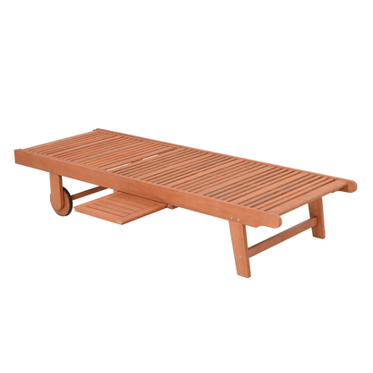 Artikelbild 10 für Garden Pleasure Sonnenliege SAN DIEGO braun Holz, Artikelnummer 543789