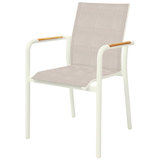 Artikelbild 1 für BEST Gartenstuhl mit Armlehnen Paros sand, Metall, 1 St., Artikelnummer 660587