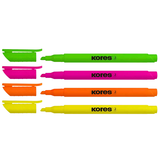 Artikelbild 1 für Kores® Highliner Textmarker farbsortiert, 4 St., Artikelnummer 766772