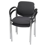 Artikelbild 1 für Nowy Styl Besucherstühle Styl anthrazit Stoff, 2 St., Artikelnummer 260606