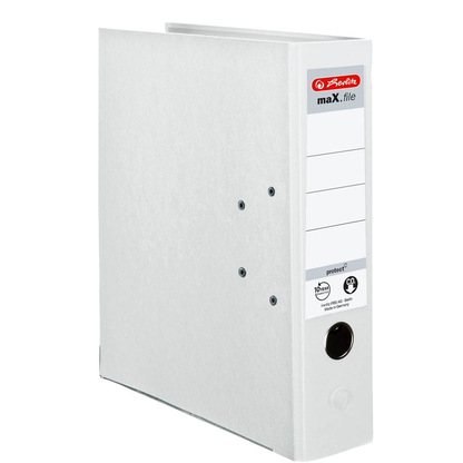 Artikelbild 2 für herlitz maX.file protect Ordner weiß Kunststoff 8,0 cm DIN A4, 1 St., Artikelnummer 138578