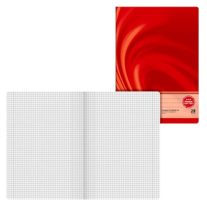 Artikelbild für BRUNNEN Schulheft Vivendi Lineatur 28 kariert DIN A4 Innen- und Außenrand, 16 Blatt, 1 St., Artikelnummer 603813