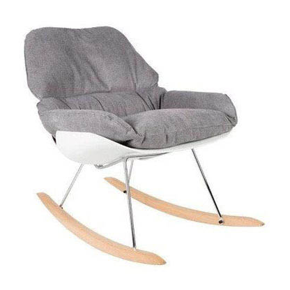 Artikelbild für meet powered by PAPERFLOW Schaukelstuhl LAZY grau silber, buche Stoff 69,5 x 100,0 x 85,0 cm, 1 St., Artikelnummer 638033