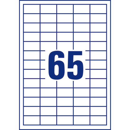 Artikelbild 2 für dundee Etiketten weiß 38,1 x 21,2 mm, 100 Blatt, Artikelnummer 585048