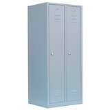 Artikelbild 1 für LÜLLMANN Spind lichtgrau 515120, 2 Schließfächer 80,0 x 50,0 x 180,0 cm, Artikelnummer 185197