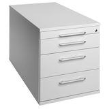 Artikelbild 1 für HAMMERBACHER Solid TC30 Rollcontainer lichtgrau 4 Auszüge 42,8 x 80,0 x 51,2 cm, Artikelnummer 293391