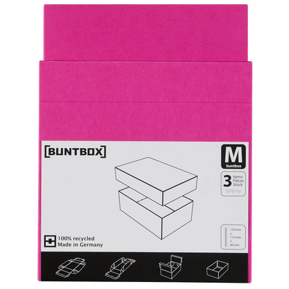 Artikelbild 5 für BUNTBOX M Geschenkboxen 1,1 l pink 17,0 x 11,0 x 6,0 cm, 3 St., Artikelnummer 303757