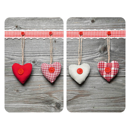 Artikelbild für WENKO Herdabdeckplatten Herzen bunt, 2 St., Artikelnummer 665584