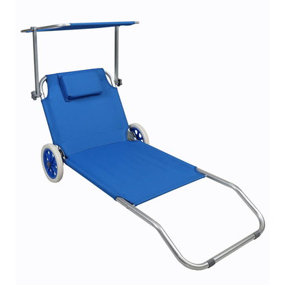 Artikelbild für VCM Sonnenliege blau Stahl, Artikelnummer 739344