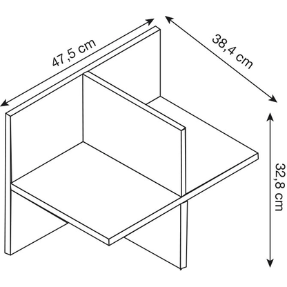 Artikelbild 4 für MÖBELPARTNER Regalschrank 400, 701775 weiß, wildeiche 151,1 cm 41,0 cm, 1 St., Artikelnummer 773992