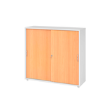 Artikelbild 1 für HAMMERBACHER Schiebetürenschrank 1753S, V1753S/W/6/BM buche, weiß 2 Fachböden 120,0 x 40,0 x 110,0 cm, Artikelnummer 377399