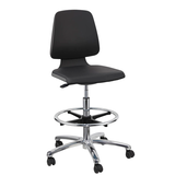 Artikelbild 1 für bimos Arbeitsdrehstuhl Labsit grau, schwarz Kunstleder, Artikelnummer 470942