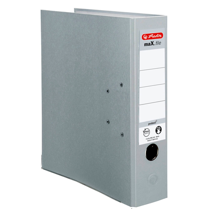 Artikelbild 2 für herlitz maX.file protect Ordner grau Kunststoff 8,0 cm DIN A4, 1 St., Artikelnummer 138586