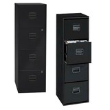 Artikelbild 1 für BISLEY Home PFA 4 Hängeregistraturschrank schwarz 4 Schubladen 41,3 x 40,0 x 132,1 cm, 1 St., Artikelnummer 728758