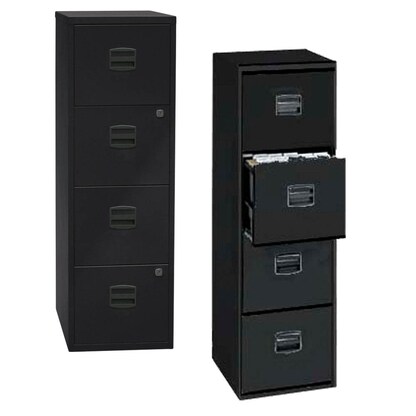 Artikelbild für BISLEY Home PFA 4 Hängeregistraturschrank schwarz 4 Schubladen 41,3 x 40,0 x 132,1 cm, 1 St., Artikelnummer 728758