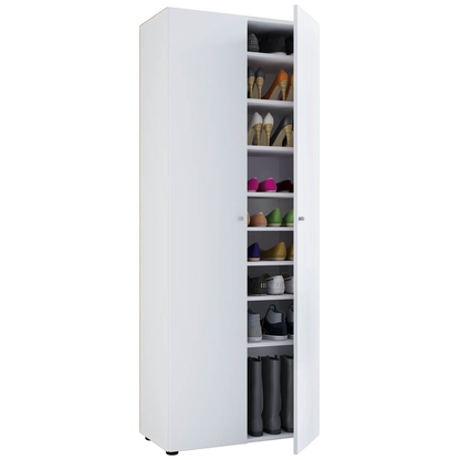 Artikelbild für VCM my home Schuhschrank Vandol I, 913070 weiß 8 Fachböden 71,0 x 37,0 x 180,0 cm, Artikelnummer 387714