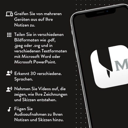 Artikelbild 6 für MOLESKINE Smart Writing Set Smart-Pen+ 3 Digitalisierungsstift mit Notizbuch, Artikelnummer 708687