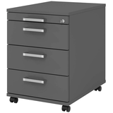 Artikelbild 1 für HAMMERBACHER Solid AC30 Rollcontainer grafit 4 Auszüge 42,8 x 58,0 x 59,0 cm, Artikelnummer 348282