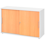 Artikelbild 1 für HAMMERBACHER Schiebetürenschrank, V1752S/W/6/RE buche, weiß 1 Fachboden 120,0 x 40,0 x 74,8 cm, Artikelnummer 377406