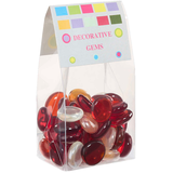 Artikelbild 1 für GLOREX Muggelsteine rot, braun, transparent Glasnuggets Ø 20,00 mm, 200,0 g, 1 Pack, Artikelnummer 732168