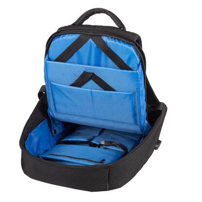 Artikelbild 2 für STOP® OCEAN PLASTIC Laptop-Rucksack RPET Kunstfaser schwarz bis 39,6 cm (15,6 Zoll), Artikelnummer 248833