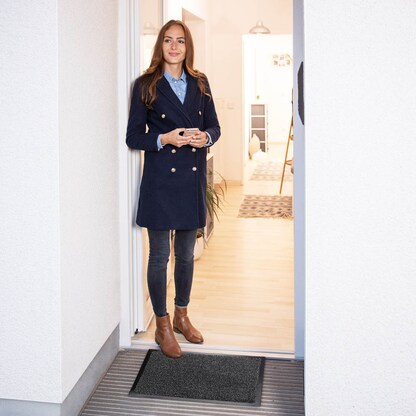 Artikelbild 7 für relaxdays Fußmatte schwarz/grau 60,0 x 90,0 cm, Artikelnummer 522312