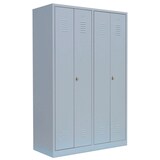 Artikelbild 1 für LÜLLMANN Spind lichtgrau 510440, 2 Schließfächer 117,0 x 50,0 x 180,0 cm, Artikelnummer 185229