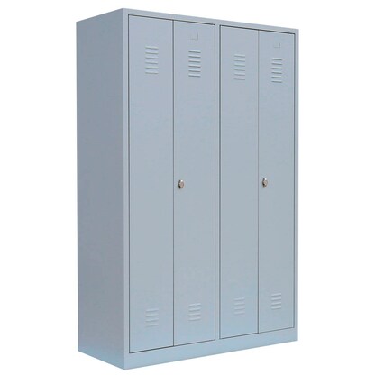 Artikelbild für LÜLLMANN Spind lichtgrau 510440, 2 Schließfächer 117,0 x 50,0 x 180,0 cm, Artikelnummer 185229