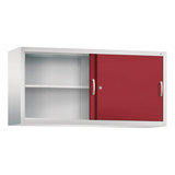 Artikelbild 1 für CP Aufsatz-Schiebetürenschrank Acurado, 2145-00 S10054 lichtgrau, rubinrot 4 Fachböden 160,0 x 40,0 x 79,0 cm, Artikelnummer 985309