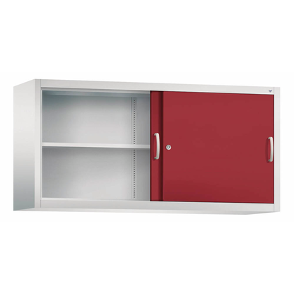 Artikelbild für CP Aufsatz-Schiebetürenschrank Acurado, 2145-00 S10054 lichtgrau, rubinrot 4 Fachböden 160,0 x 40,0 x 79,0 cm, Artikelnummer 985309