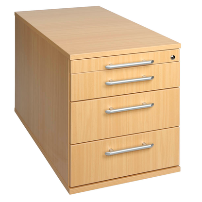 Artikelbild für HAMMERBACHER Solid TC30 Rollcontainer buche 4 Auszüge 42,8 x 80,0 x 51,2 cm, Artikelnummer 293504