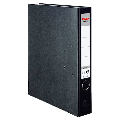 Artikelbild 2 für herlitz maX.file protect Ordner schwarz Kunststoff 5,0 cm DIN A4, 1 St., Artikelnummer 138594