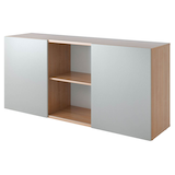 Artikelbild 1 für HAMMERBACHER Sideboard 1780, V1780/N/S nussbaum, silber 160,0 x 42,0 x 74,8 cm, 1 St., Artikelnummer 859177