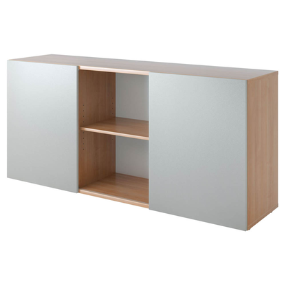 Artikelbild für HAMMERBACHER Sideboard Haziender, V1780/N/S nussbaum, silber 160,0 x 42,0 x 74,8 cm, 1 St., Artikelnummer 630424