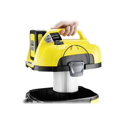 Artikelbild 3 für KÄRCHER Akku-Nass-/Trockensauger WD 1 Compact Battery Set 230 W, mit 1 Akku, Artikelnummer 145272