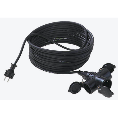 Artikelbild für BACHMANN Verlängerungskabel 10,0 m schwarz, Artikelnummer 185233