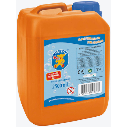 Artikelbild für PUSTEFIX® Seifenblasenflüssigkeit Nachfüllkanister XXL-Bubbles 2500 ml, 1 St., Artikelnummer 465332