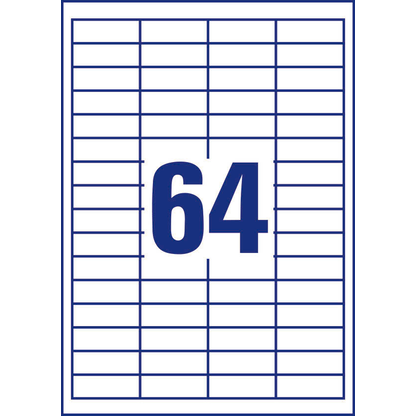 Artikelbild 3 für AVERY Zweckform Etiketten 3667-200 weiß 48,5 x 16,9 mm, 220 Blatt, Artikelnummer 341818