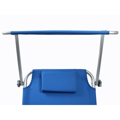 Artikelbild 7 für VCM Sonnenliege blau Stahl, Artikelnummer 739344