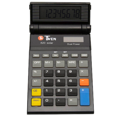 Artikelbild 5 für TWEN 820 S Taschenrechner schwarz, Artikelnummer 595696