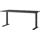Artikelbild 1 für GERMANIA Mailand höhenverstellbarer Schreibtisch grafit rechteckig, C-Fuß-Gestell schwarz 160,0 x 80,0 cm, Artikelnummer 136319