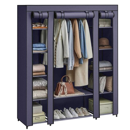 Artikelbild für SONGMICS Stoffschrank, LSF003I02 blau 150,0 x 45,0 x 175,0 cm, 1 St., Artikelnummer 261311