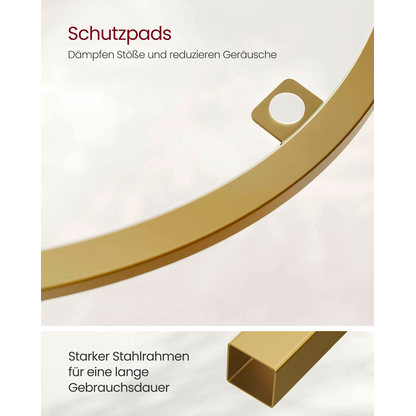 Artikelbild 7 für VASAGLE Eckregal gold 28,0 x 28,0 x 158,0 cm, 1 St., Artikelnummer 290058