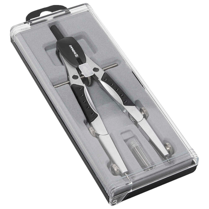 Artikelbild für DONAU Zirkel Set silber/schwarz, 1 St., Artikelnummer 694079