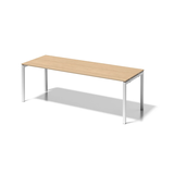 Artikelbild 1 für BISLEY Cito Schreibtisch ahorn, verkehrsweiß rechteckig, 4-Fuß-Gestell weiß 220,0 x 80,0 cm, Artikelnummer 257016