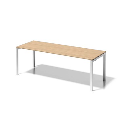 Artikelbild für BISLEY Cito Schreibtisch ahorn, verkehrsweiß rechteckig, 4-Fuß-Gestell weiß 220,0 x 80,0 cm, Artikelnummer 257016