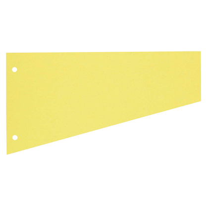 Artikelbild für herlitz Trennstreifen Trapez gelb, 190 g/qm Karton 23,0 x 12,0 cm, 100 St., Artikelnummer 958587