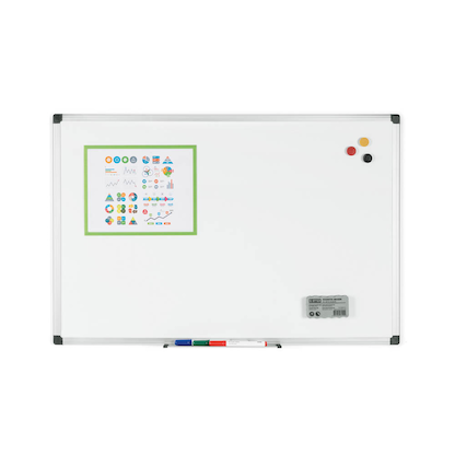 Artikelbild 7 für Bi-Office Whiteboard MAYA 200,0 x 100,0 cm weiß lackierter Stahl, Artikelnummer 609697